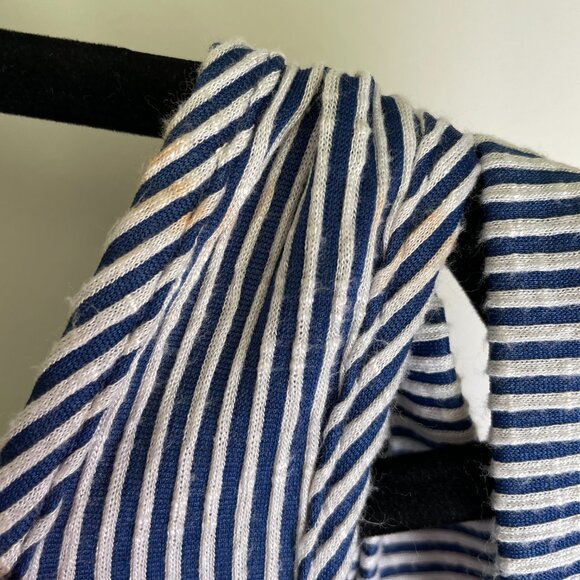 Women's Medium Wandering Dreams Blue & White Striped Tank Dress - Picture 4 of 6